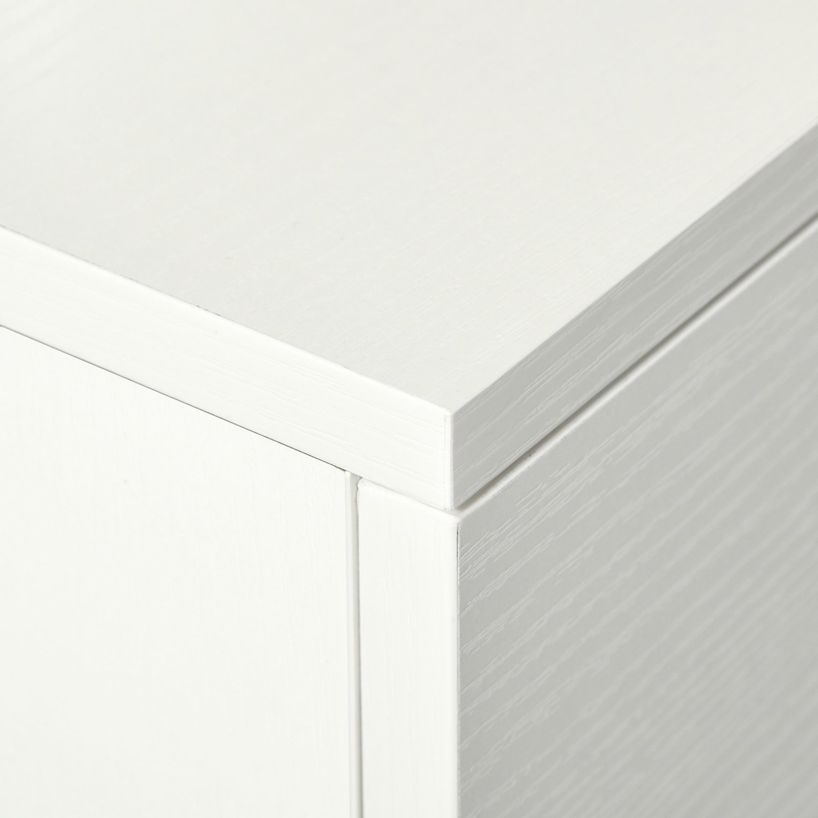 Conjunto de 2 mesas secretária para escritório com rodas 2 gavetas 100x36x88 cm Branco