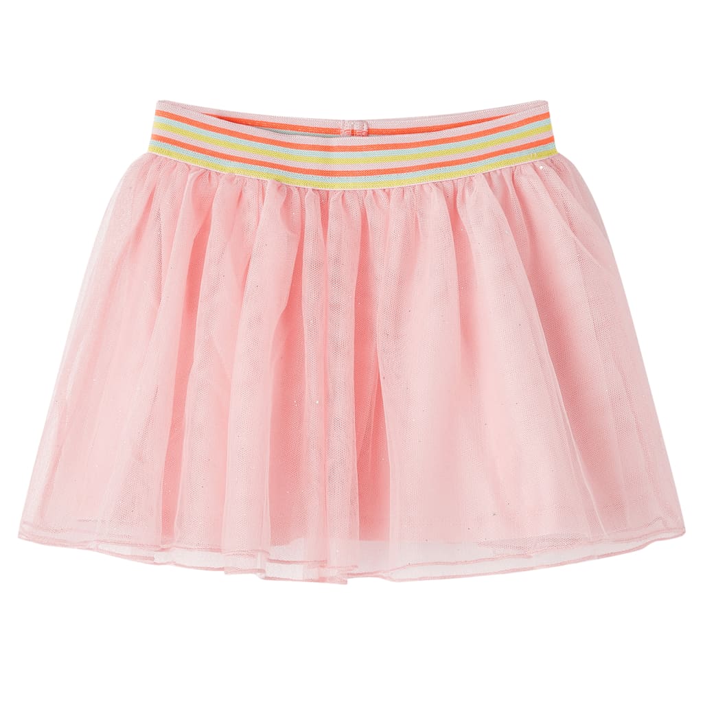 Saia de tule para criança rosa-claro 116