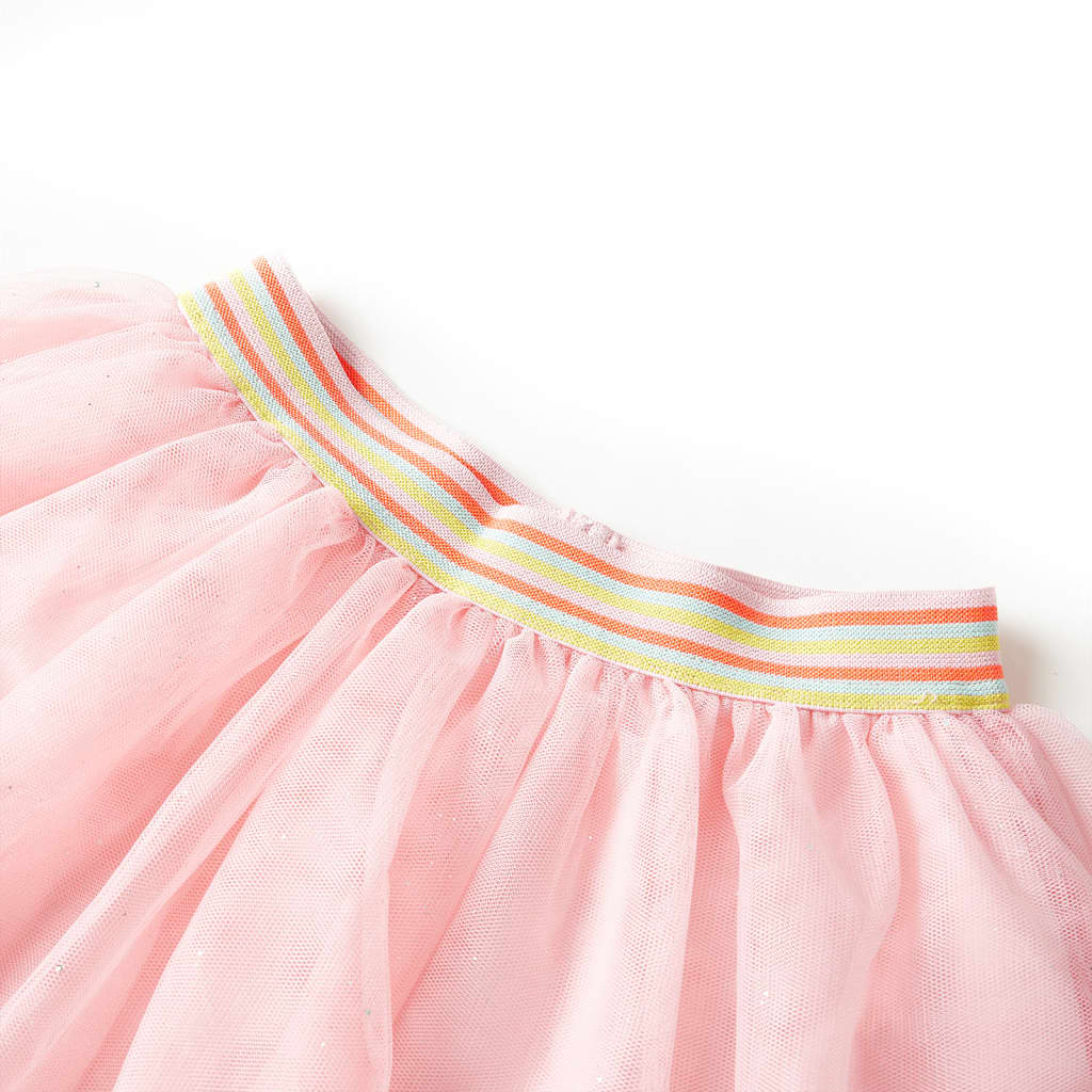 Saia de tule para criança rosa-claro 116
