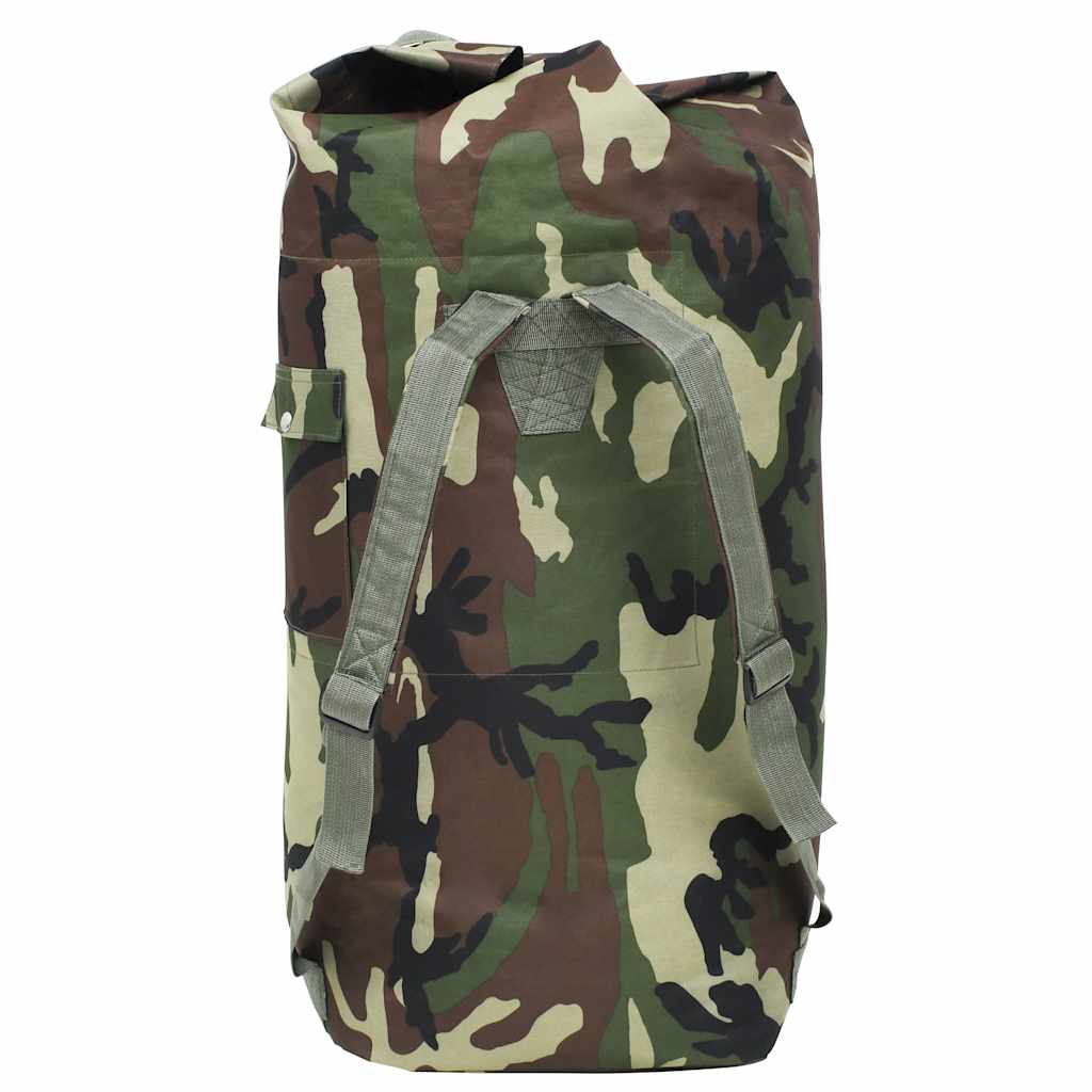 Saco de pano estilo militar 85 l camuflagem