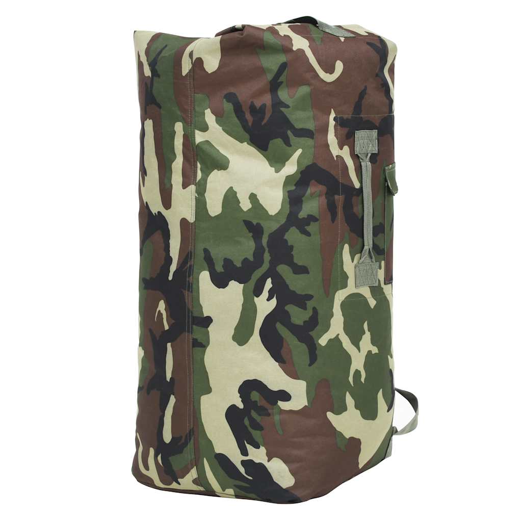 Saco de pano estilo militar 85 l camuflagem