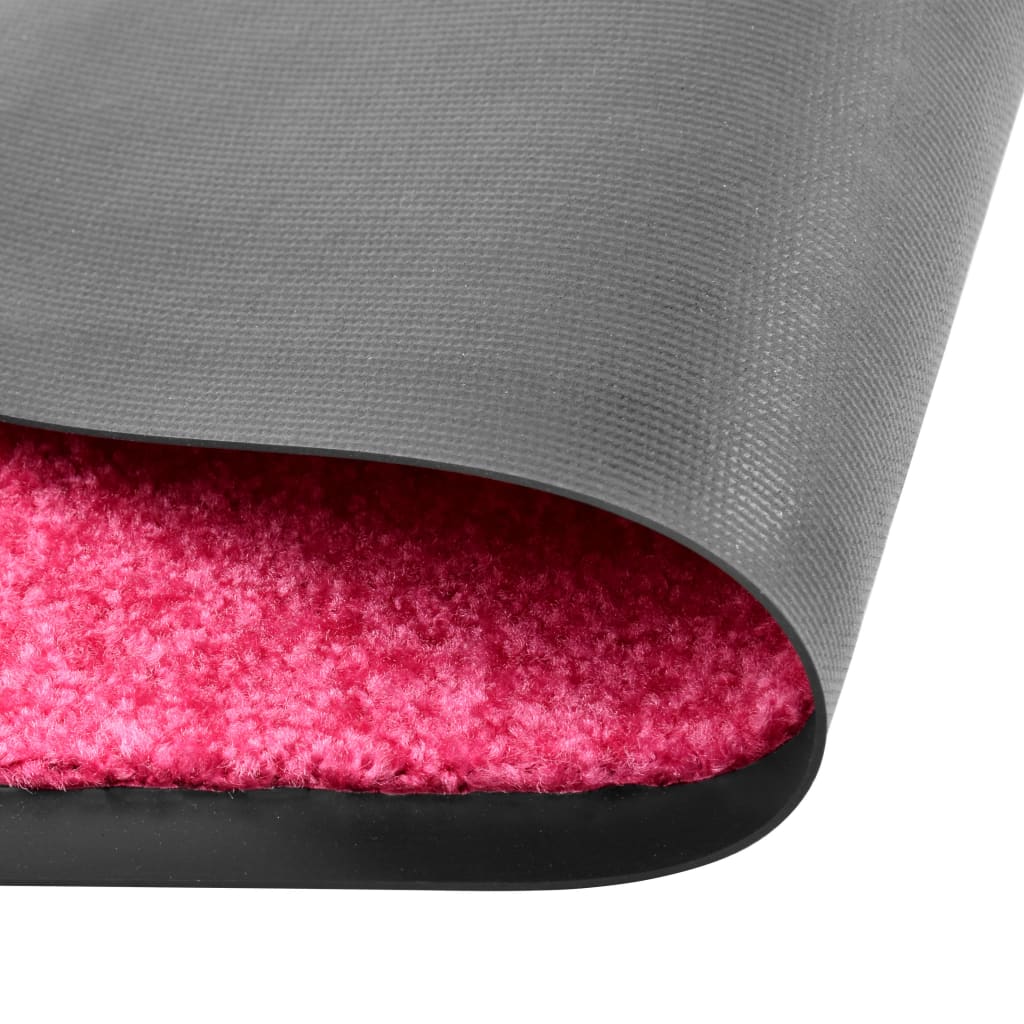Tapete de porta lavável 60x90 cm rosa