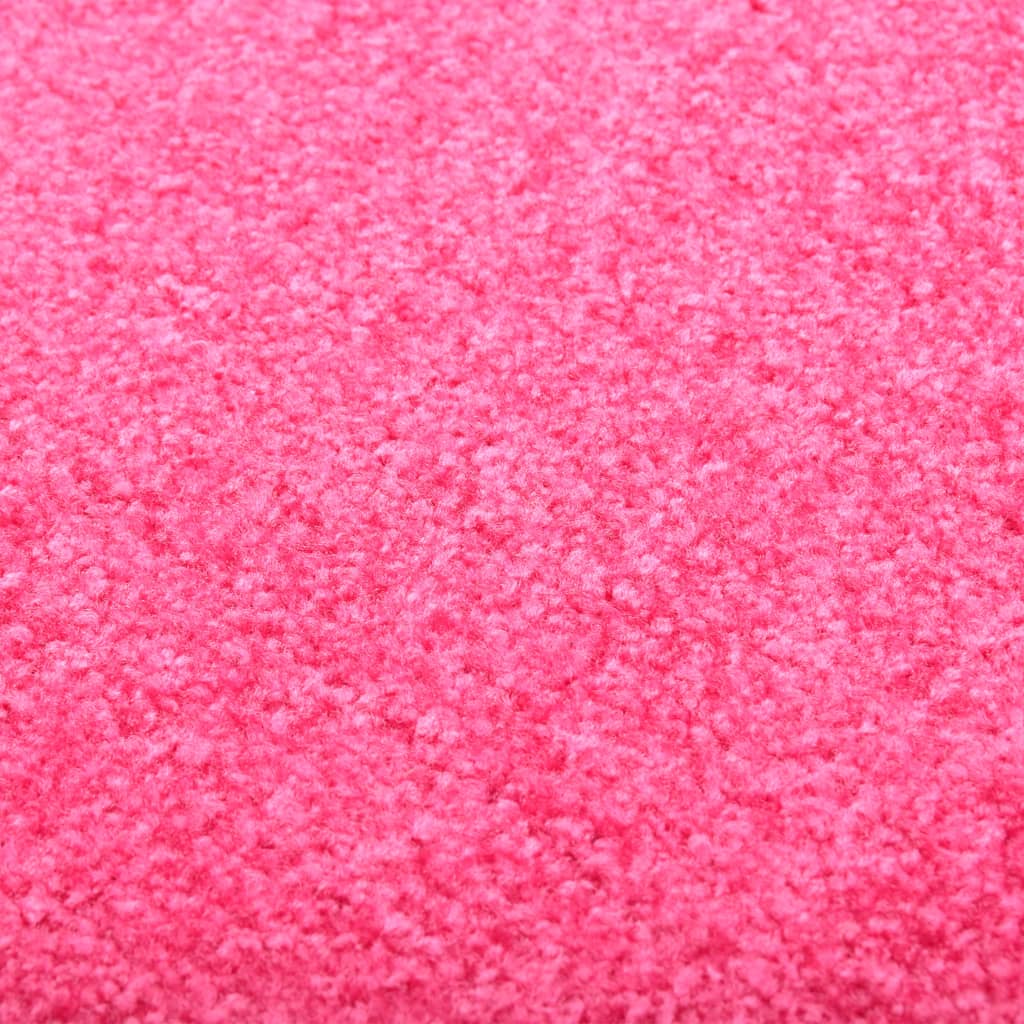 Tapete de porta lavável 60x90 cm rosa