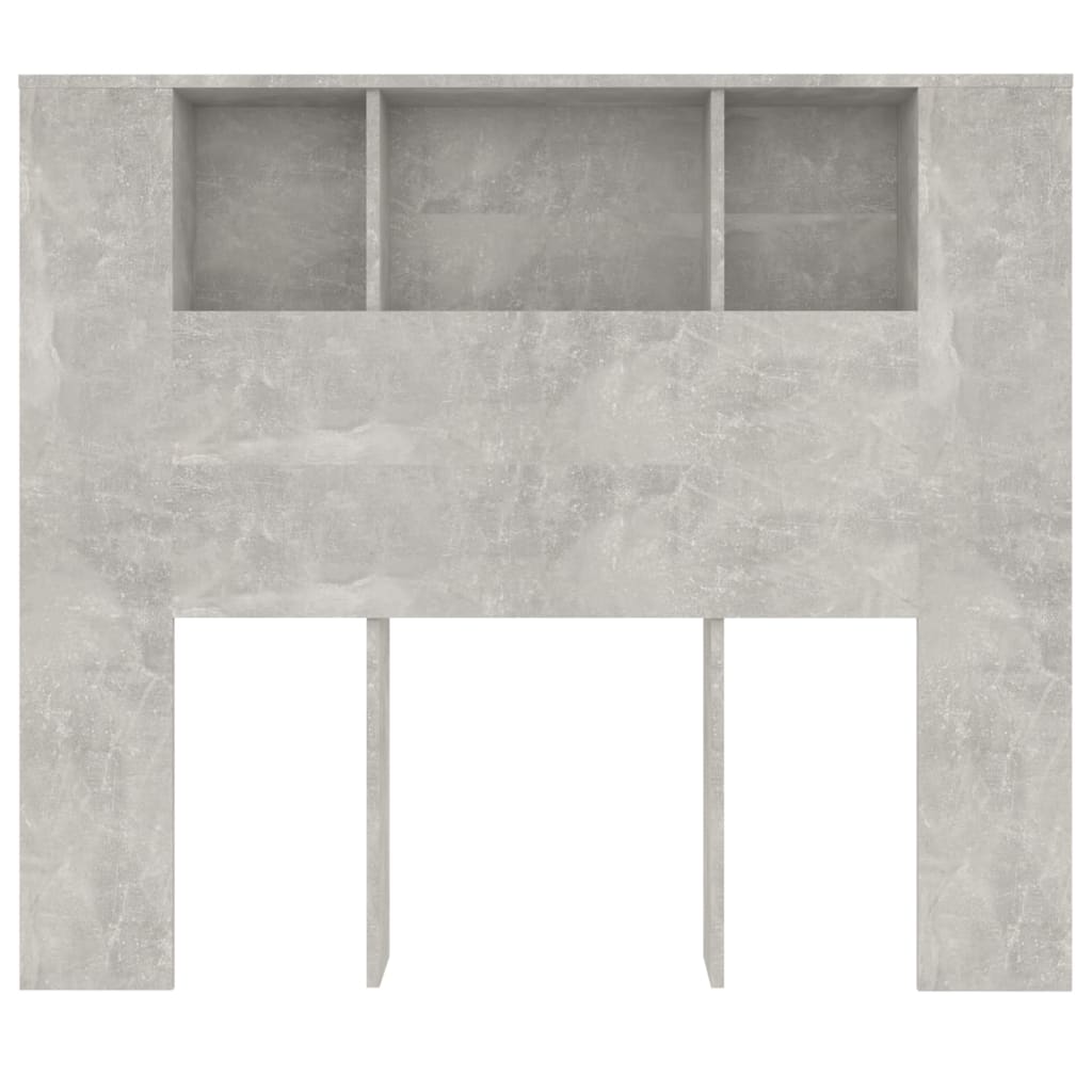 Armário de cabeceira 120x18,5x102,5 cm cinzento cimento