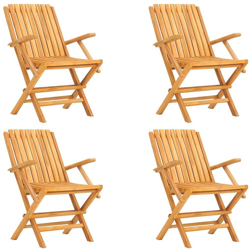 5 Pcs conjunto de jantar p/ jardim madeira de teca maciça