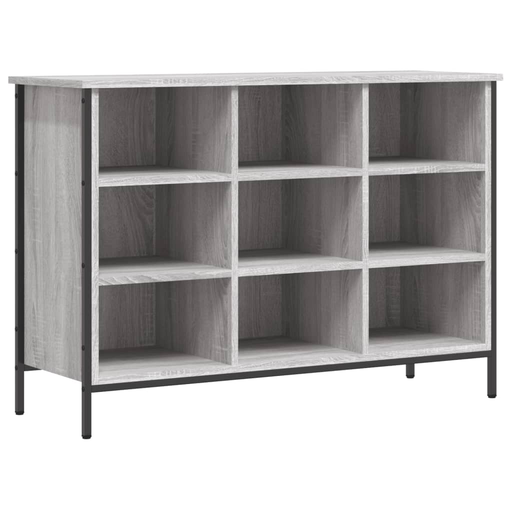 Sapateira 100x35x70 cm derivados de madeira cinzento sonoma