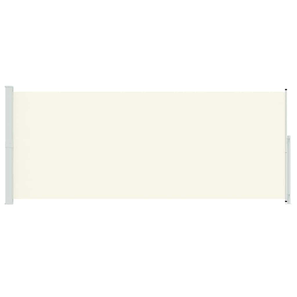 Toldo lateral retrátil para pátio 200x500 cm cor creme