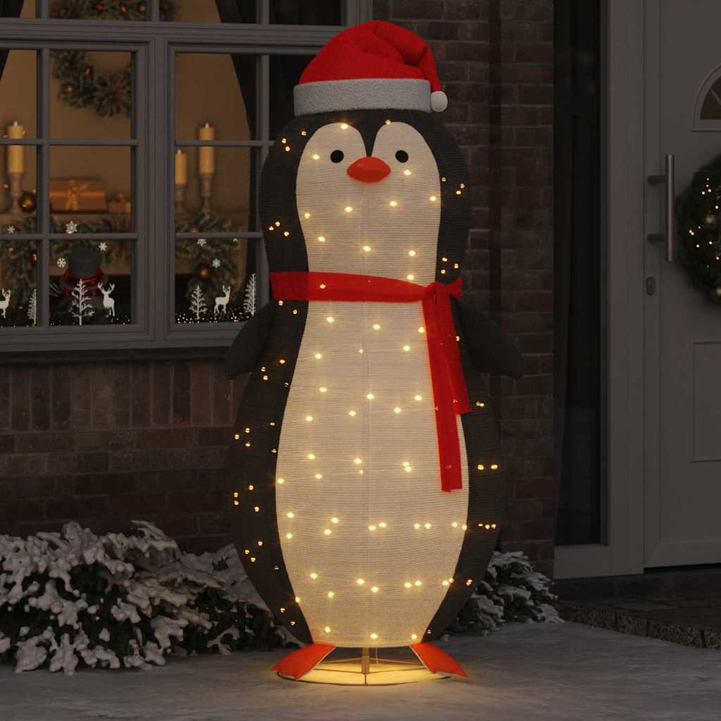 Figura de pinguim de neve branco quente 78 x 178 cm tecido