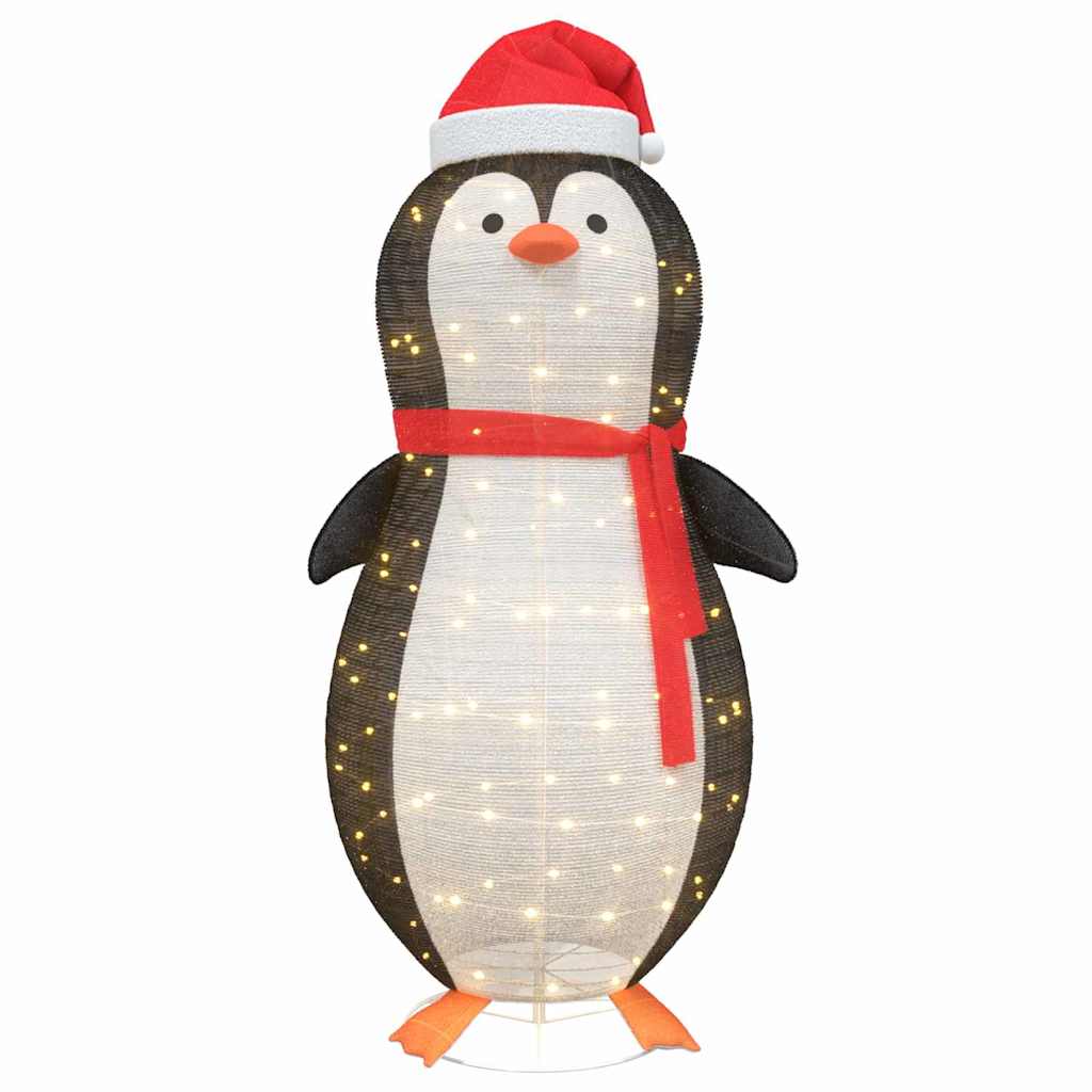 Figura de pinguim de neve branco quente 78 x 178 cm tecido