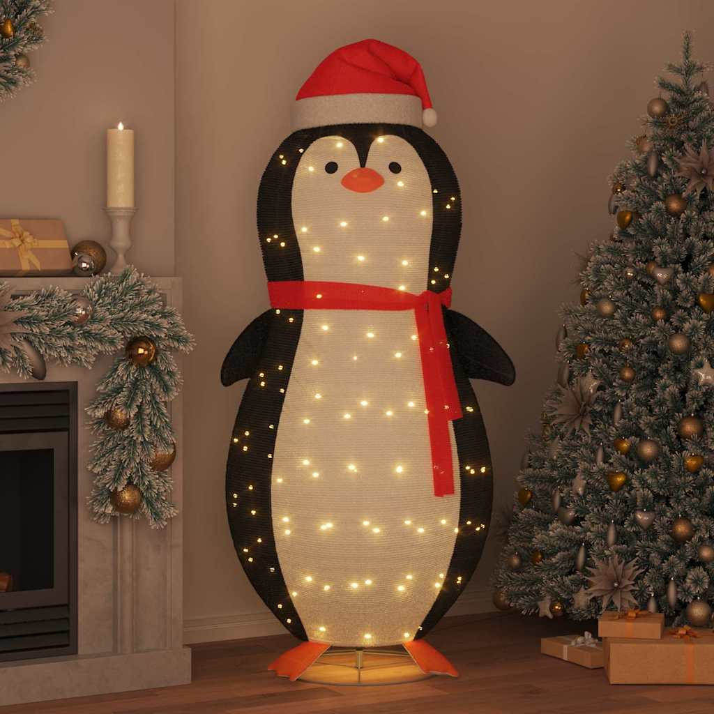 Figura de pinguim de neve branco quente 78 x 178 cm tecido