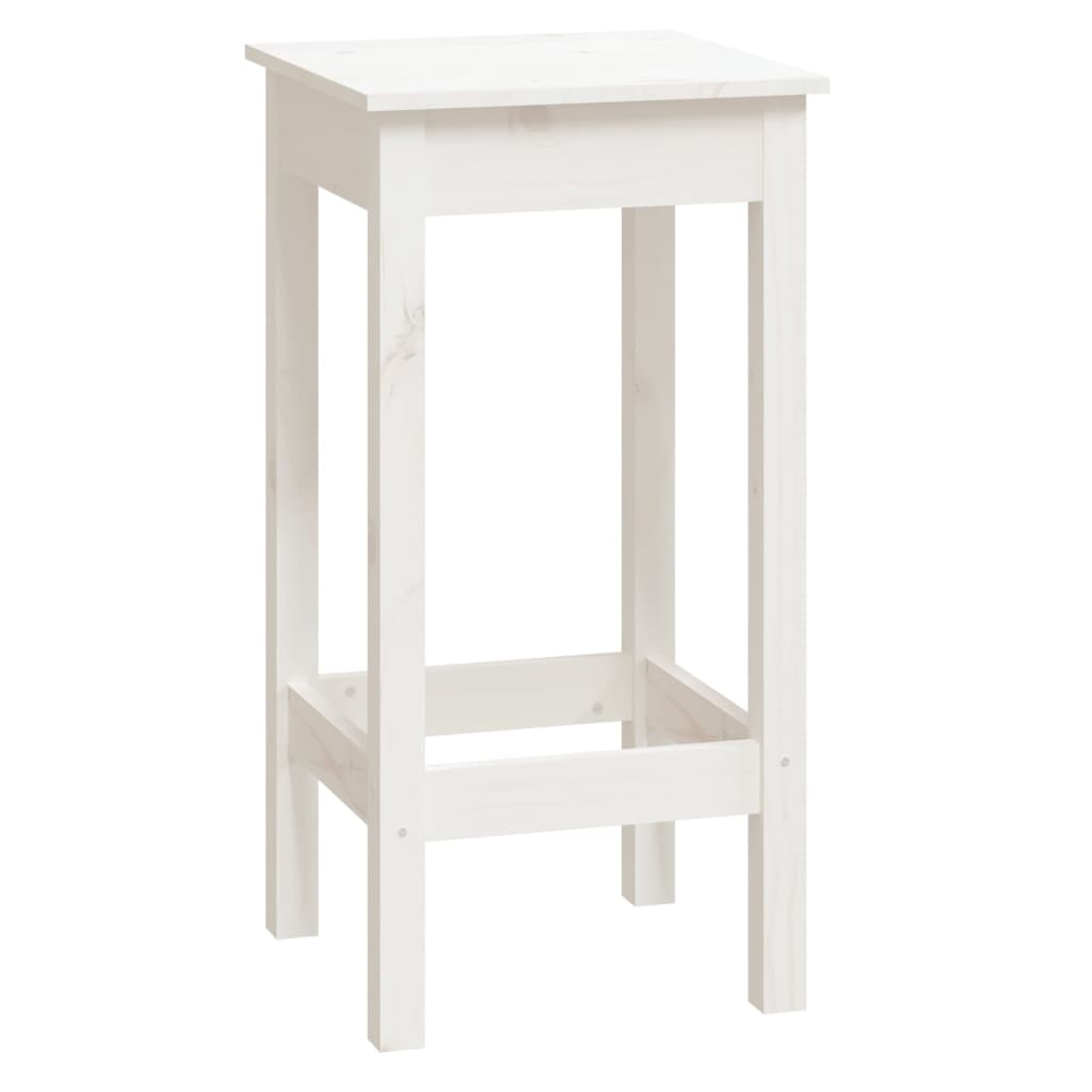 9 Pcs conjunto de bar pinho maciço branco
