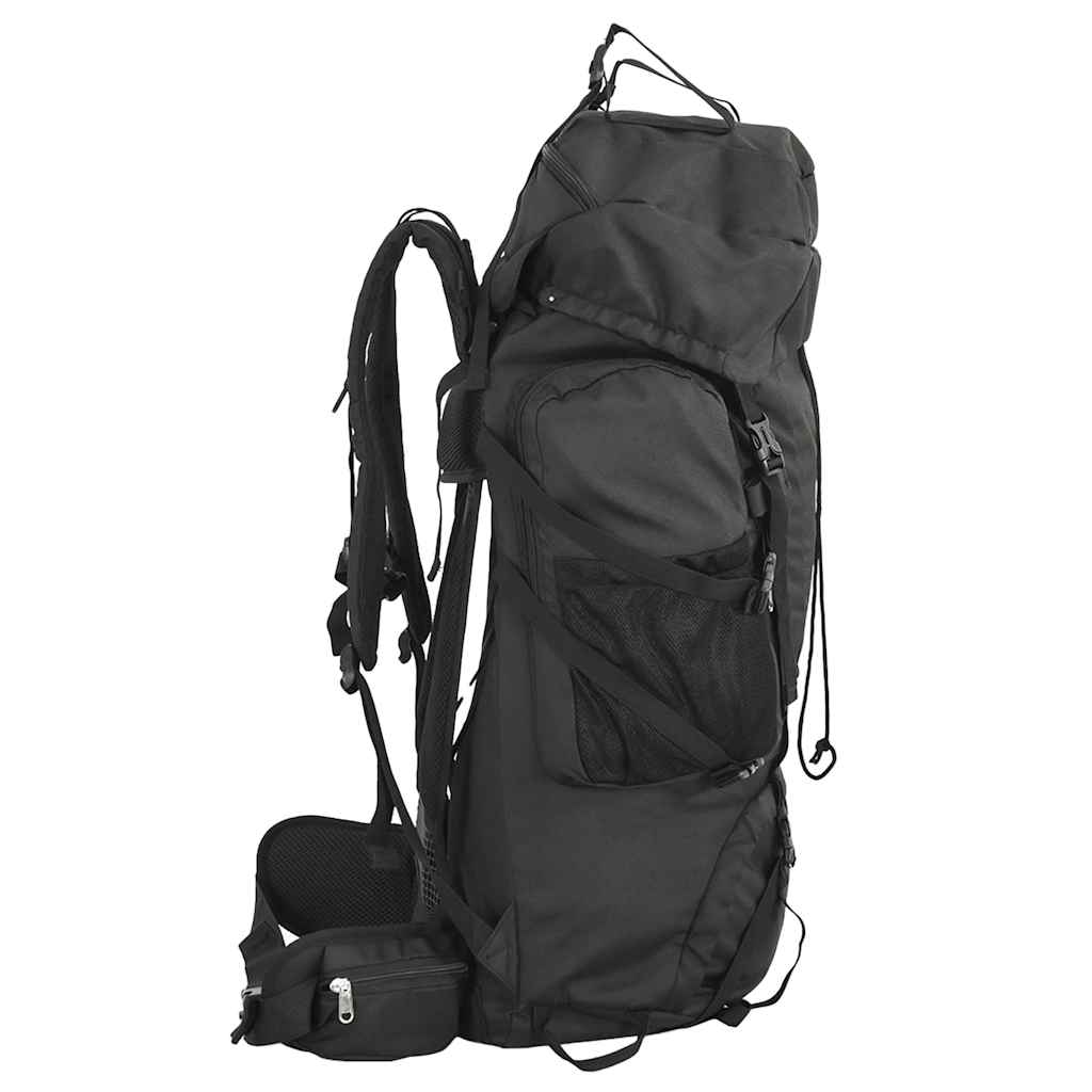 Mochila para caminhadas 80 l tecido oxford preto