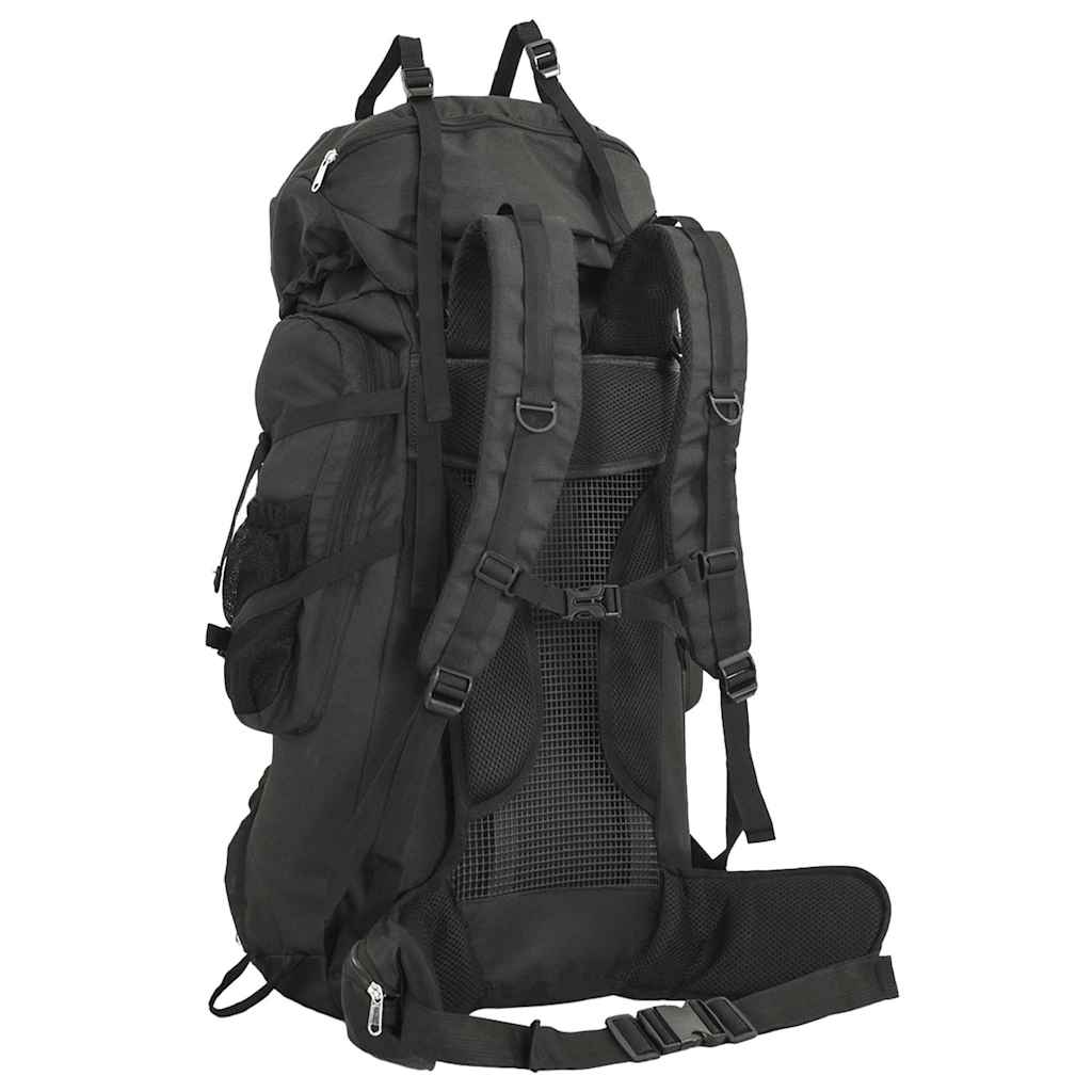 Mochila para caminhadas 80 l tecido oxford preto