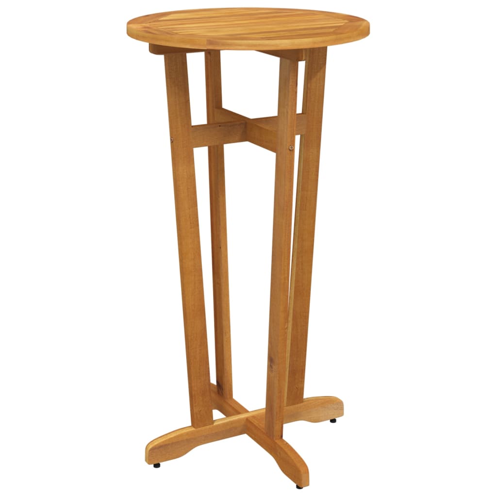 Conjunto de bar para jardim 3 pcs madeira de acácia maciça