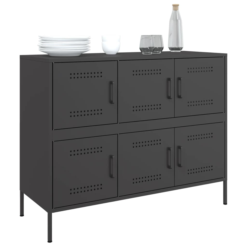 Aparador 100,5x39x79 cm aço preto