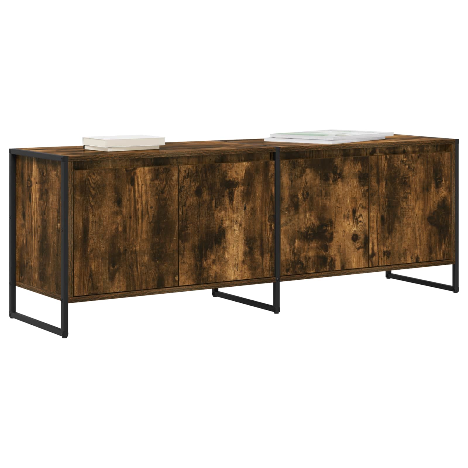 Gabinete para TV 140 x 36 x 49.5 cm carvalho fumê