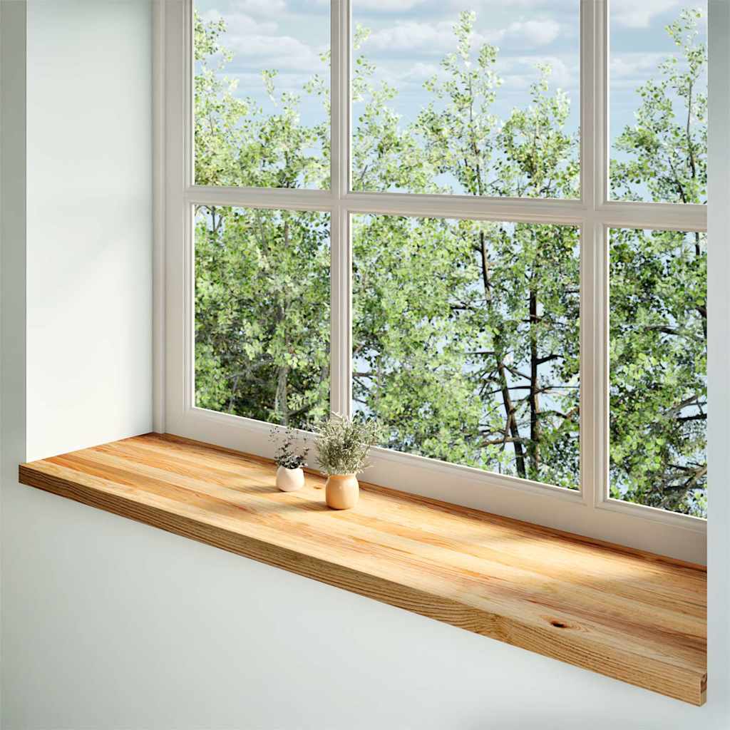 Soleiras da janela 2 pcs 160x40x2 cm carvalho castanho-claro