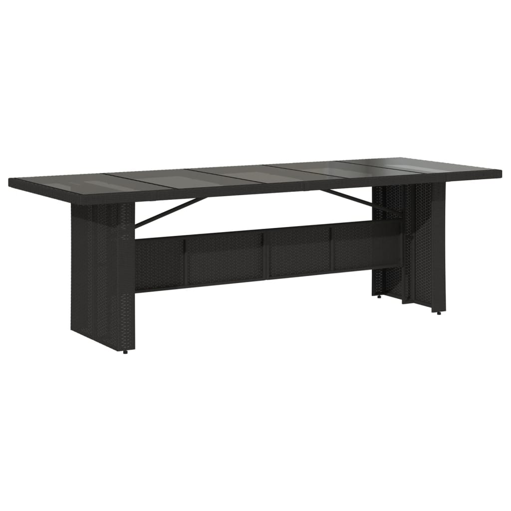 11 Pcs conjunto de jantar p/ jardim c/ almofadões vime PE preto
