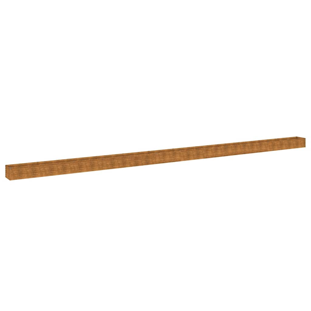 Canteiro elevado de jardim 1152x50x36 cm aço corten