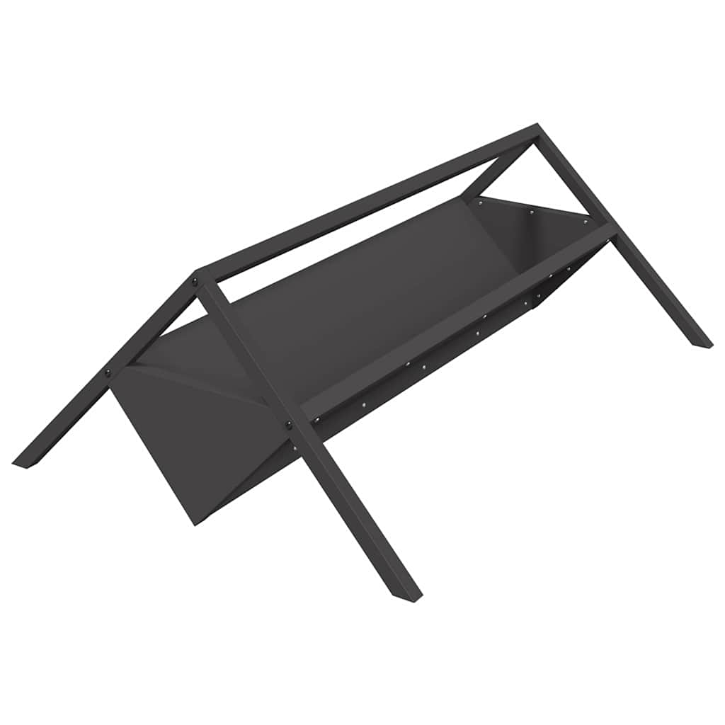 Trincheira para alimentação de gado preto 111 x 76 x 38 cm