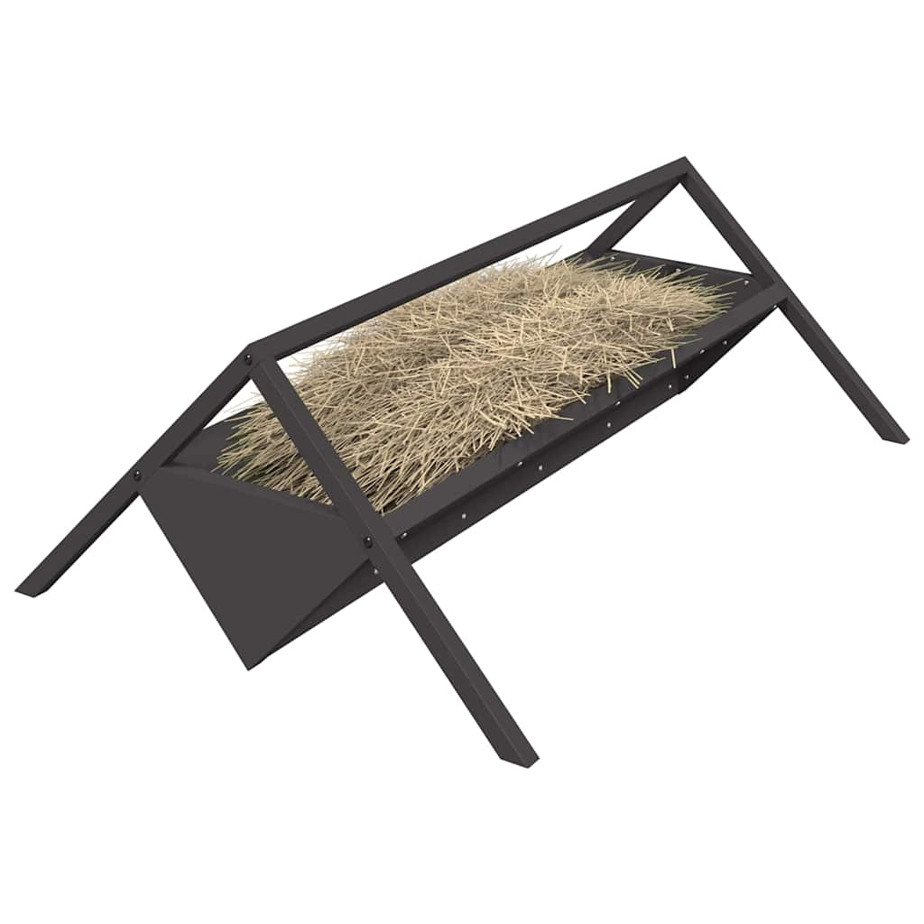 Trincheira para alimentação de gado preto 111 x 76 x 38 cm