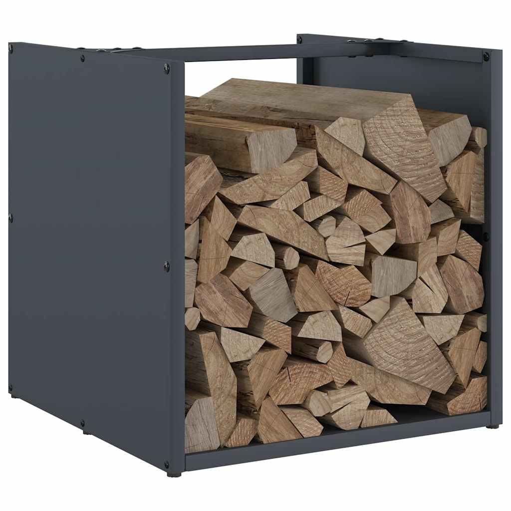 Suporte para lenha 40x40x40 cm aço laminado a frio antracite