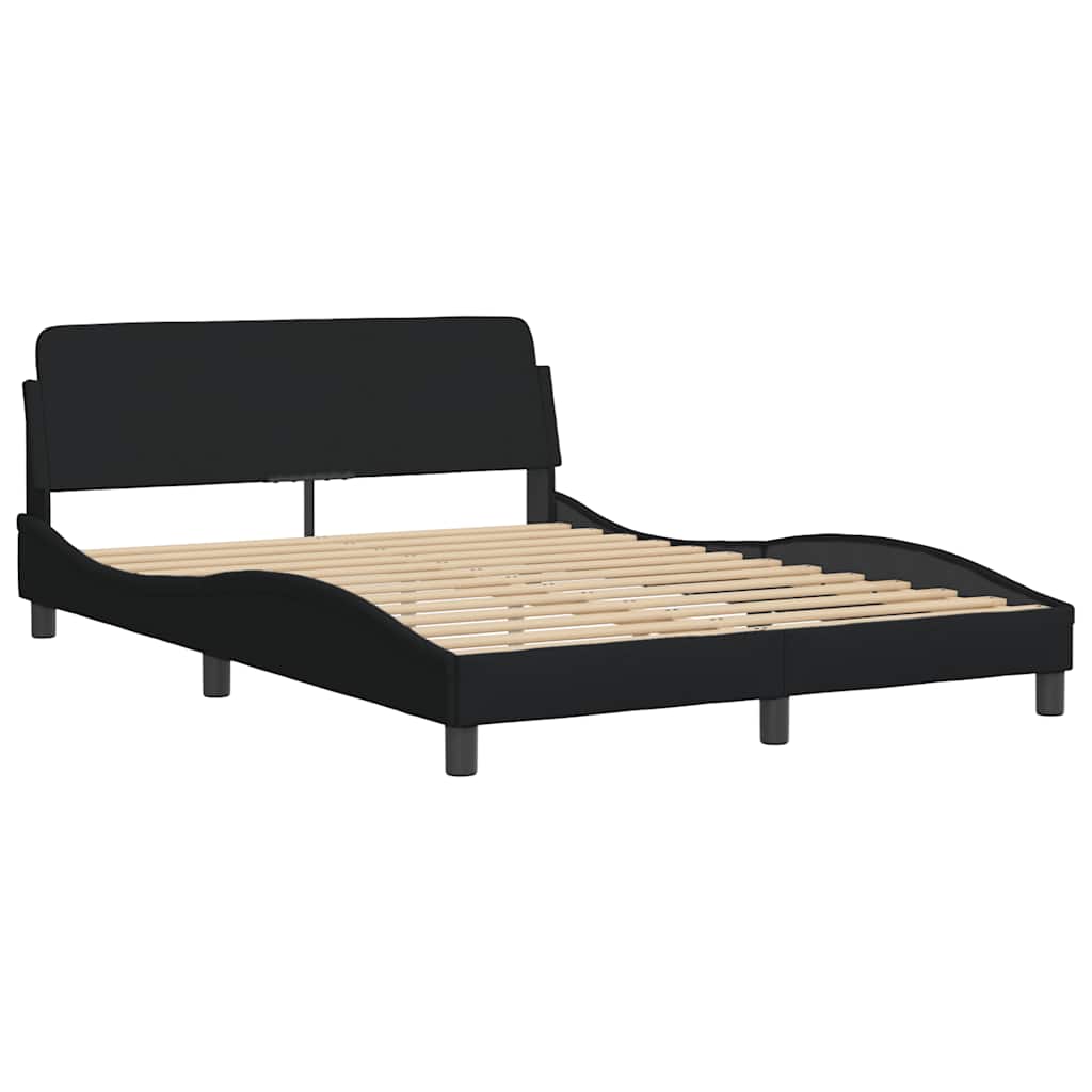 Cama com colchão dover 120x200 cm tecido preto