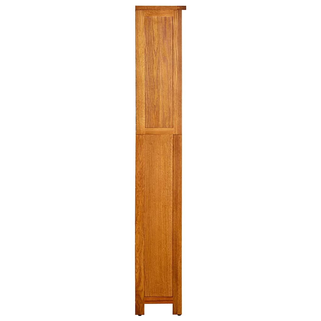Estante com 5 prateleiras 70x22x140 cm madeira carvalho maciça