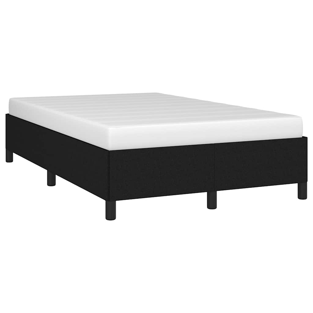 Estrutura de cama sem colchão preto 120x190 cm tecido