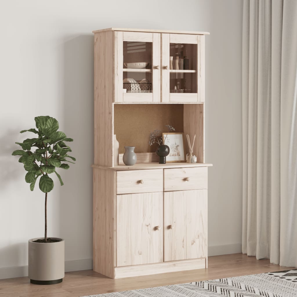 Topo para cómoda alta 77x30x92 cm madeira de pinho maciça