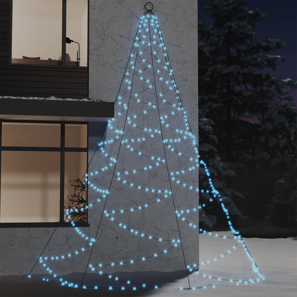 Árvore de natal parede 720 luzes LED 5 m int/ext branco frio