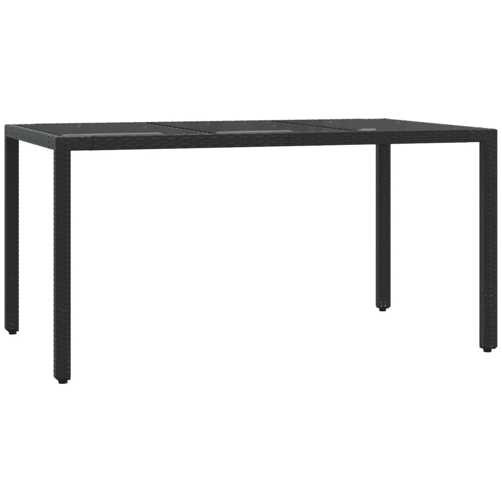 7 Pcs conjunto de jantar p/ jardim c/ almofadões vime PE preto