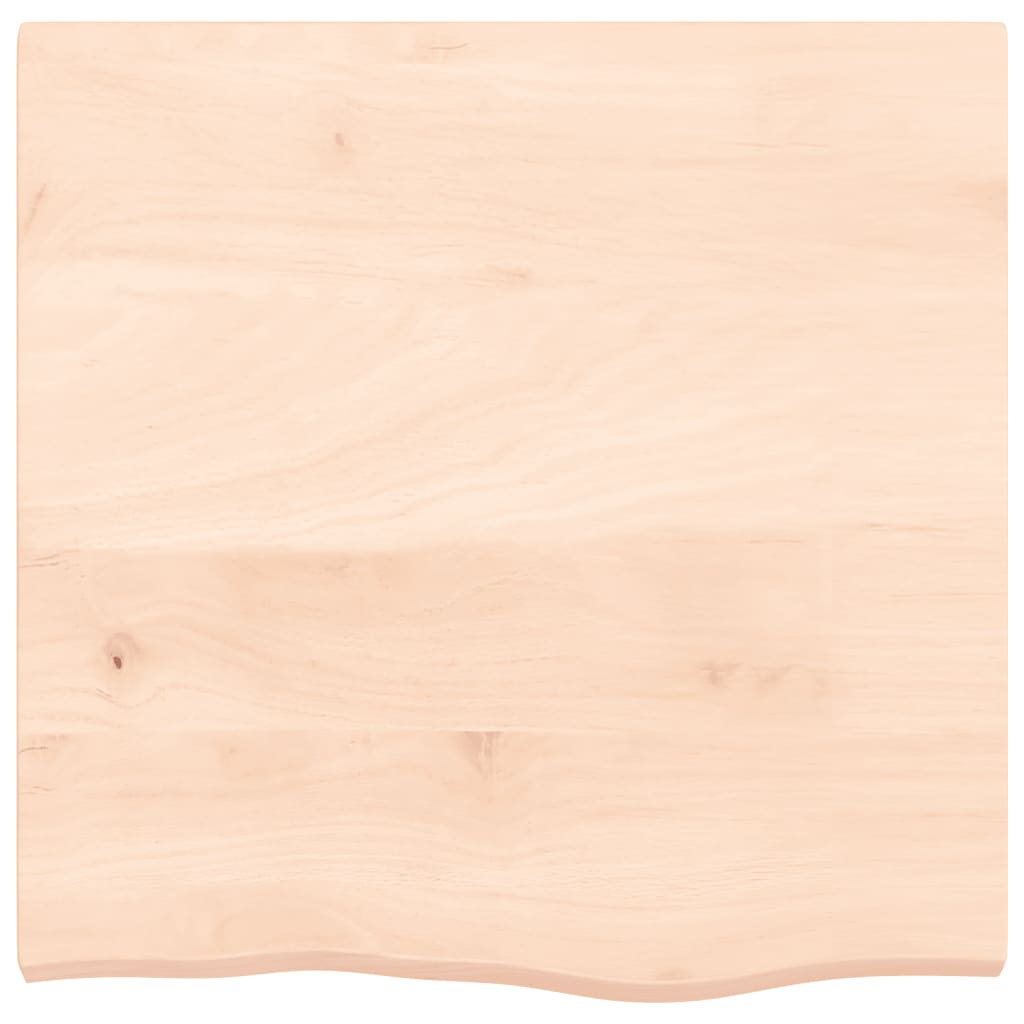 Bancada p/ casa de banho 60x60x(2-4) madeira maciça não tratada