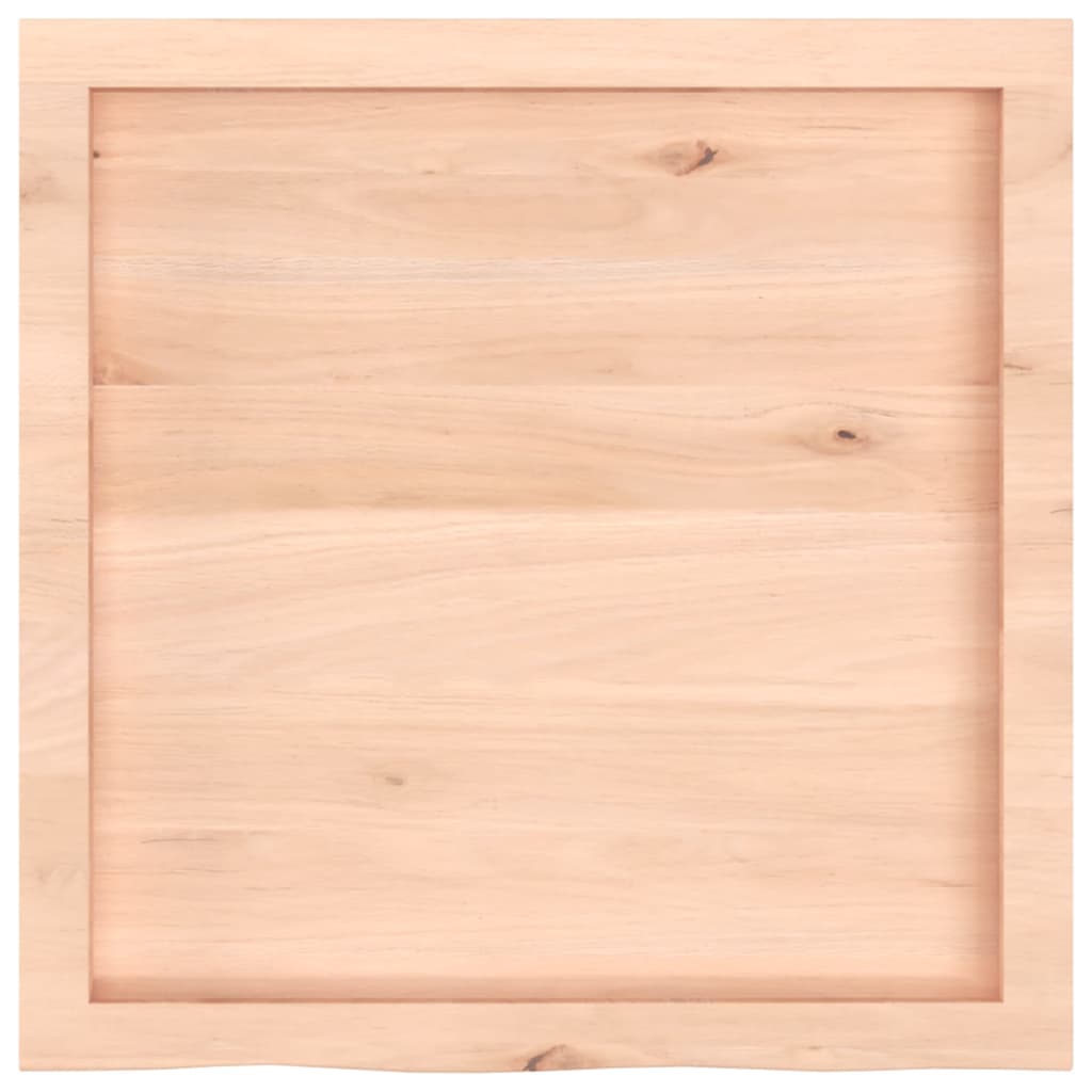 Bancada p/ casa de banho 60x60x(2-4) madeira maciça não tratada