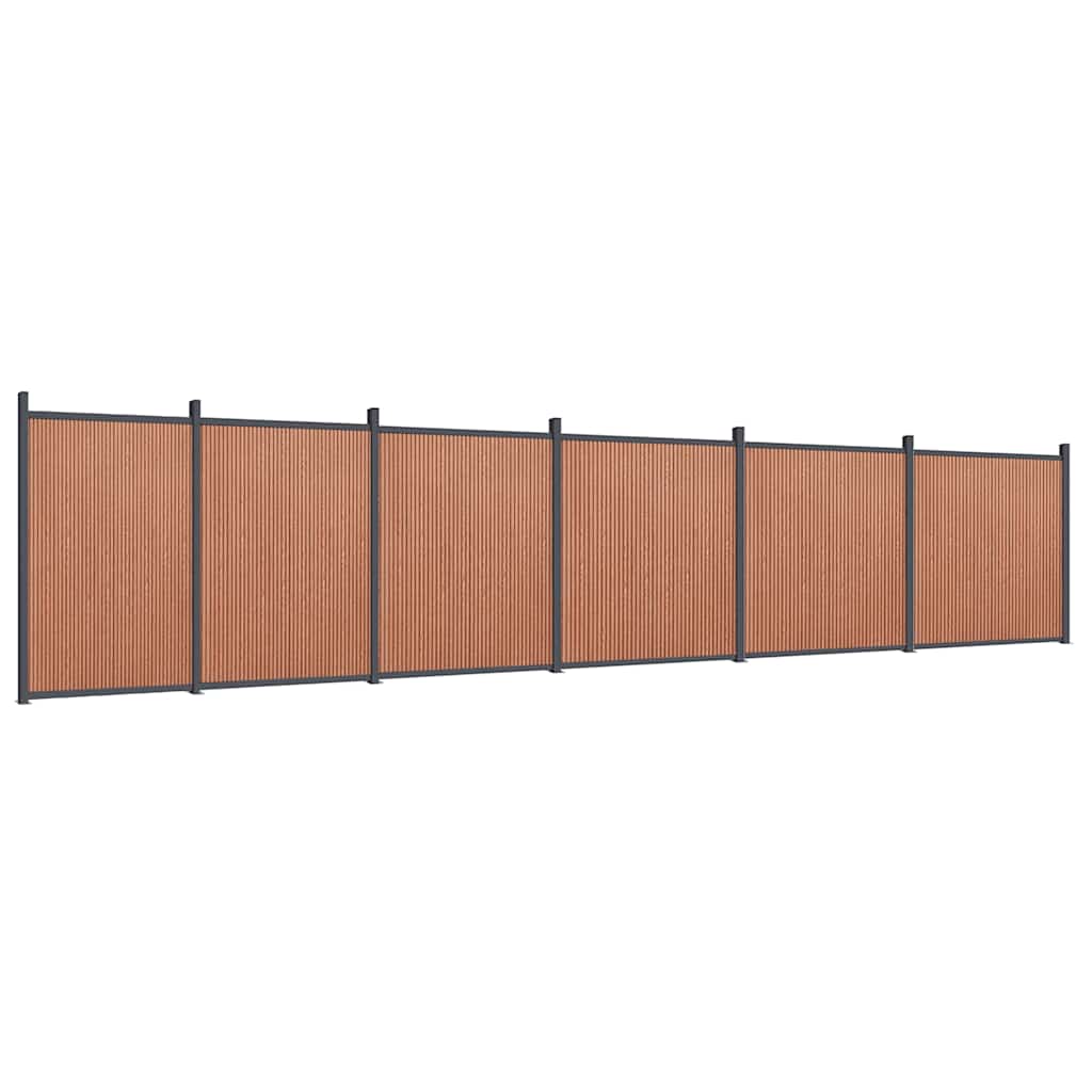 Painel de vedação 1045x186 cm wpc castanho