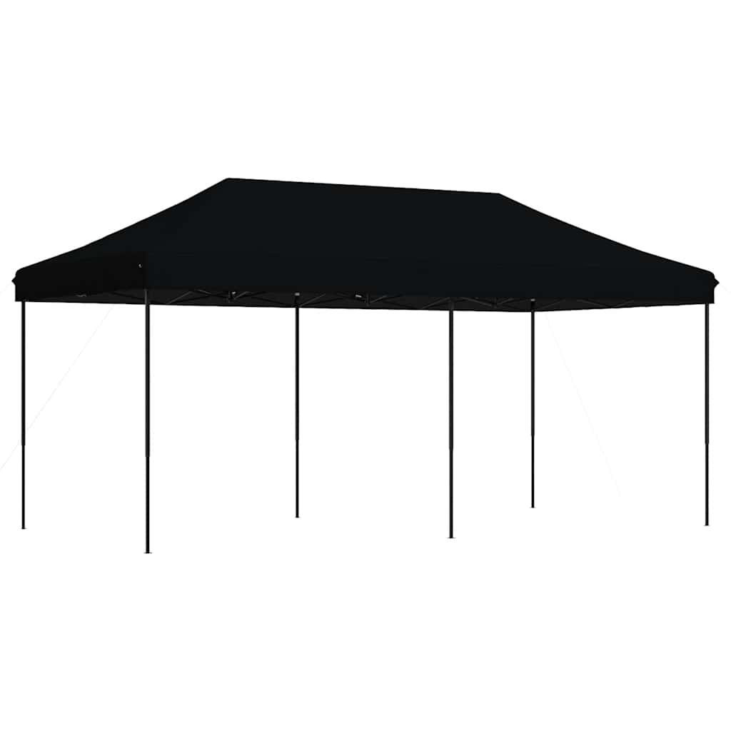 Tenda para festas pop-up dobrável 580x292x315 cm preto