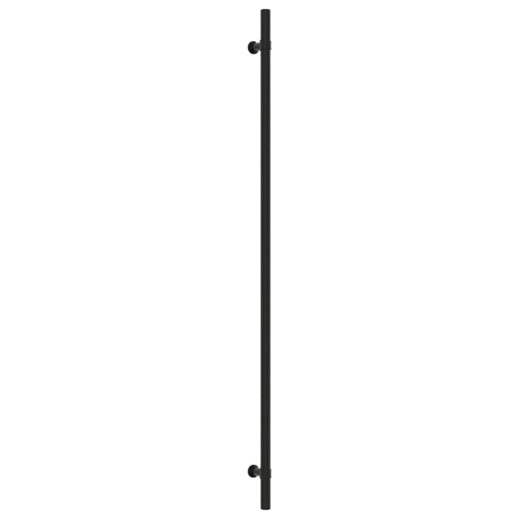 Puxadores para móveis 10 pcs 480 mm aço inoxidável preto