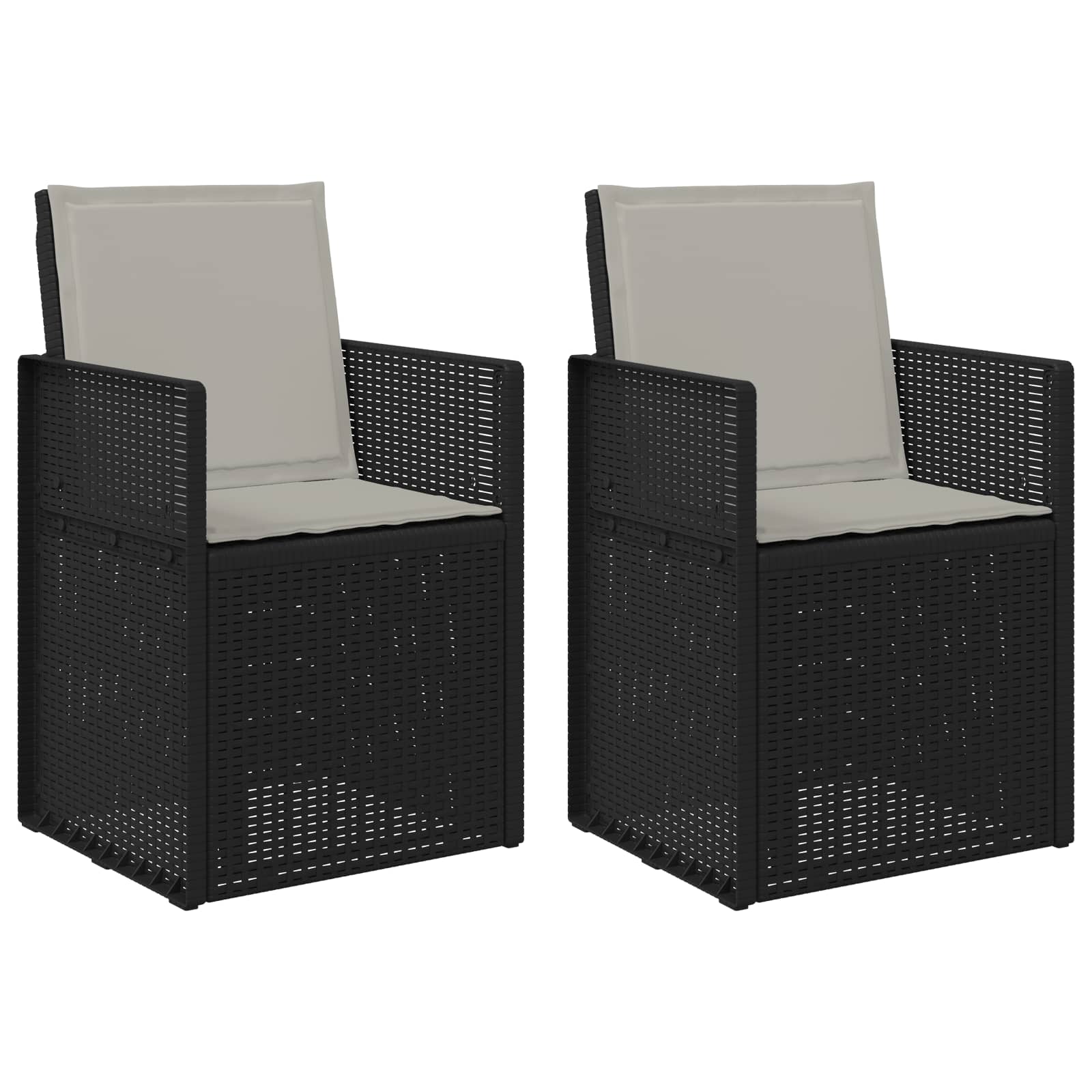Cadeiras de jantar para jardim 2 unid. PP