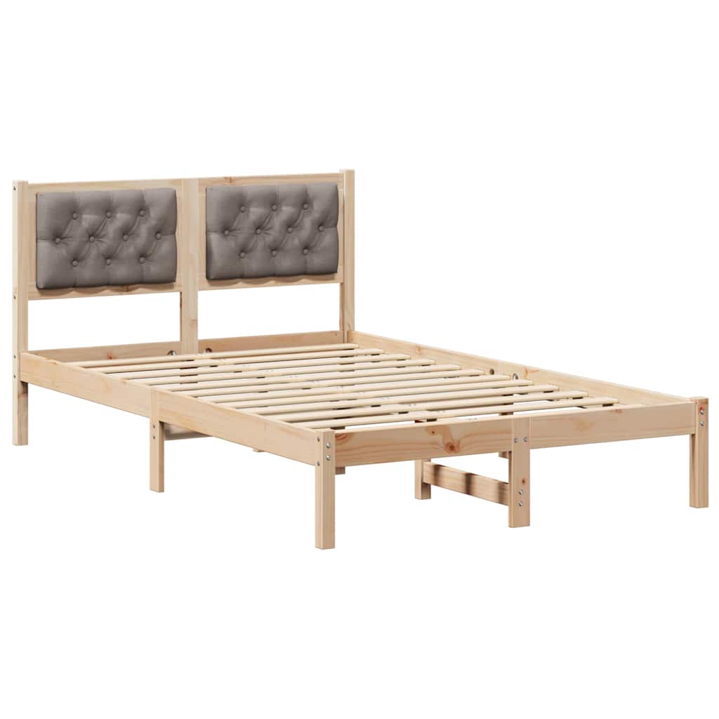Estrutura da cama cinzento-acastanhado 135 x 190 cm