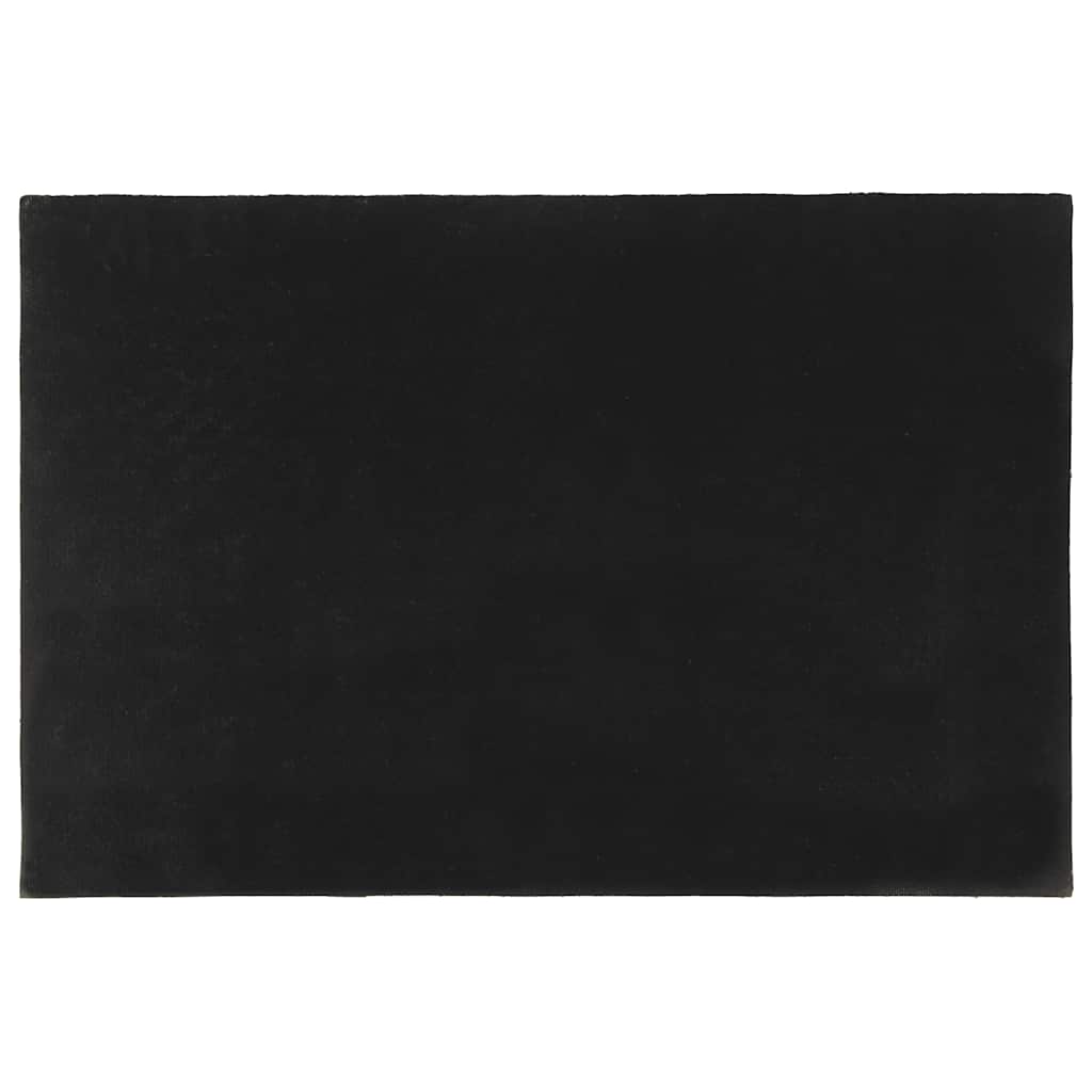 Tapete de porta 60x90 cm fibra de coco tufada preto