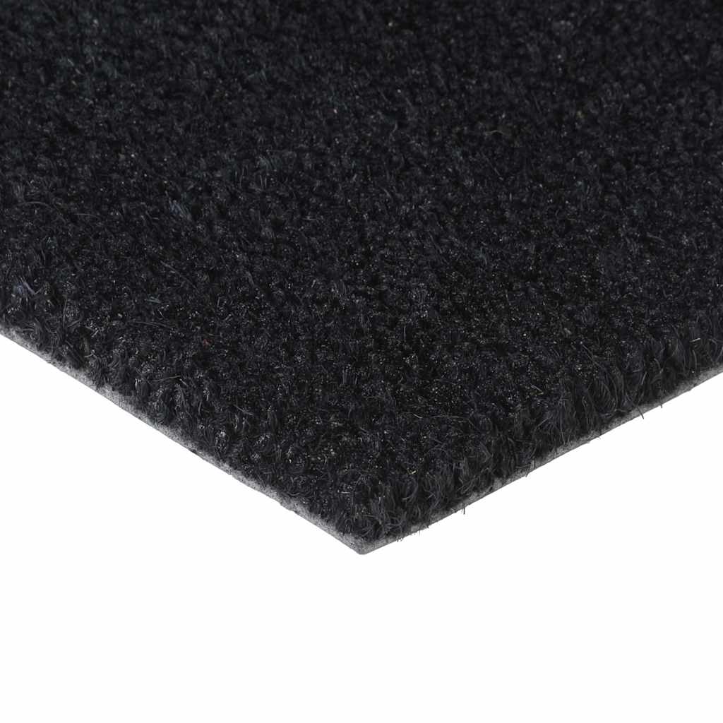 Tapete de porta 60x90 cm fibra de coco tufada preto