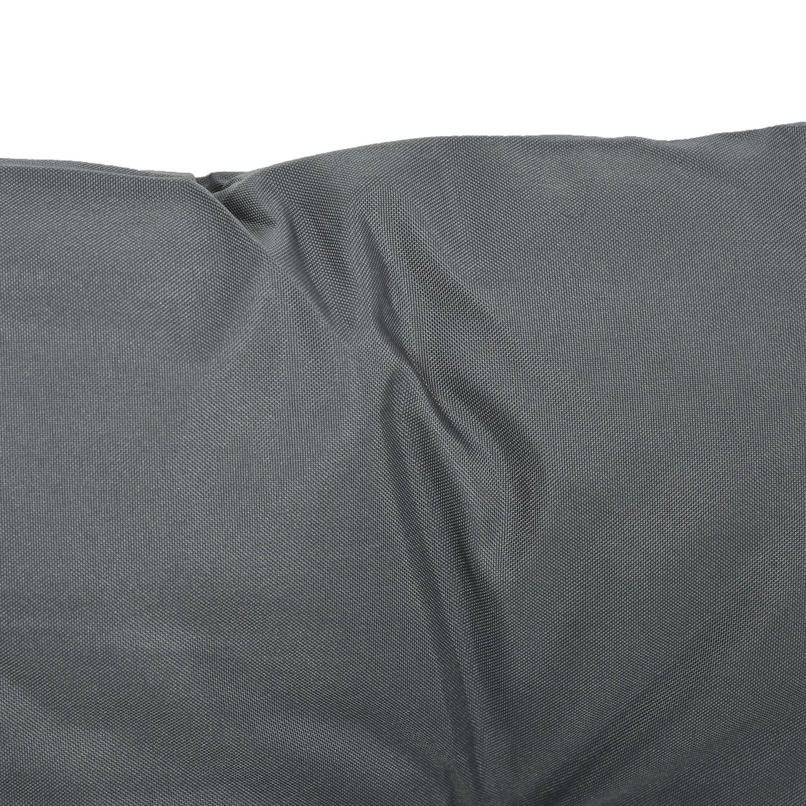 Conjunto de 2 almofadas de cadeira 50x98x8 cm almofadas de cadeira de exterior para jardim terraço varanda cinza escuro