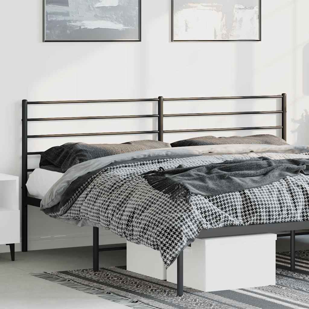 Cabeceira de substituição 193 cm metal preto