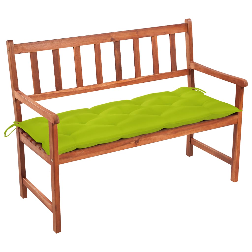 Banco de jardim c/ almofadão 120 cm madeira acácia maciça