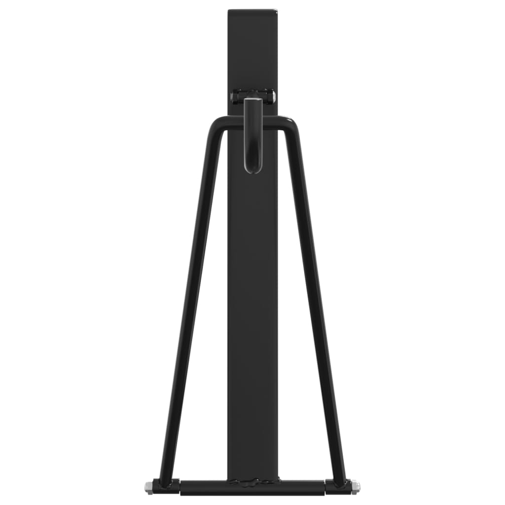 Suporte para sela portátil e dobrável aço preto