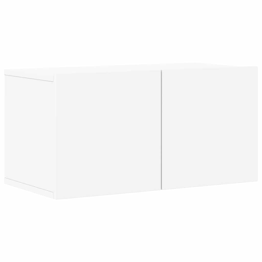 8 Pcs conjunto de móveis de TV derivados de madeira branco