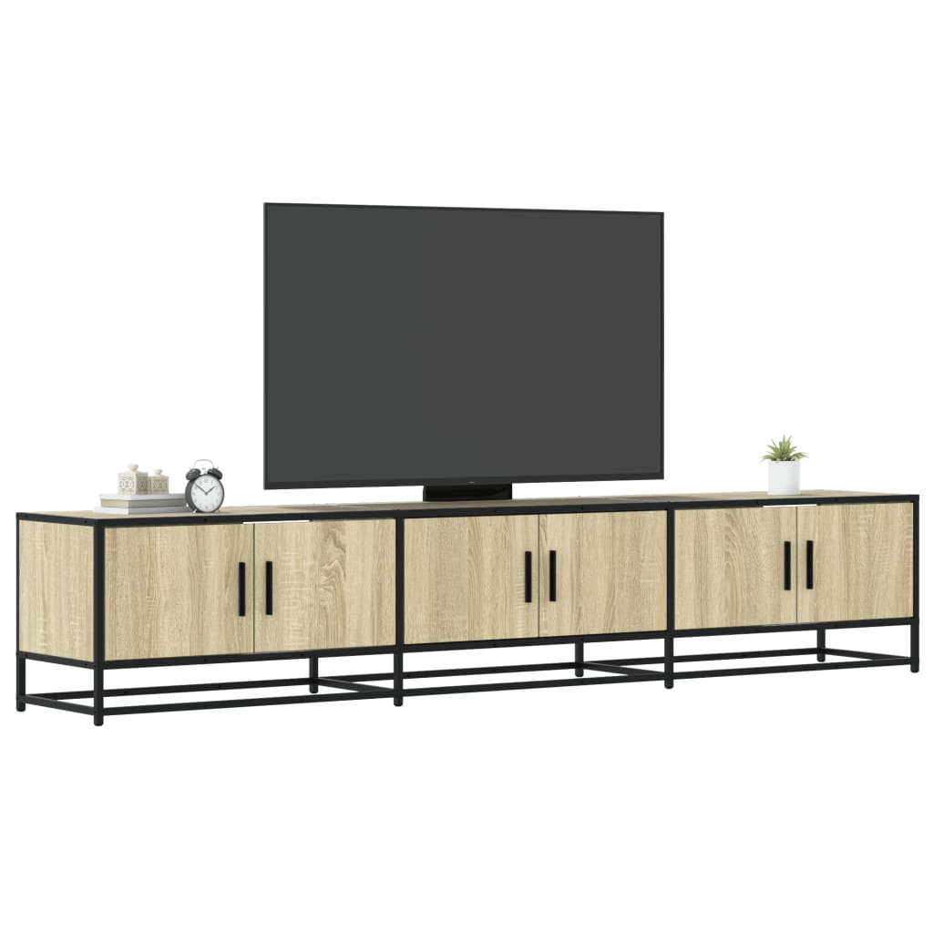 Móvel de TV 210x35x41 cm derivados de madeira carvalho sonoma