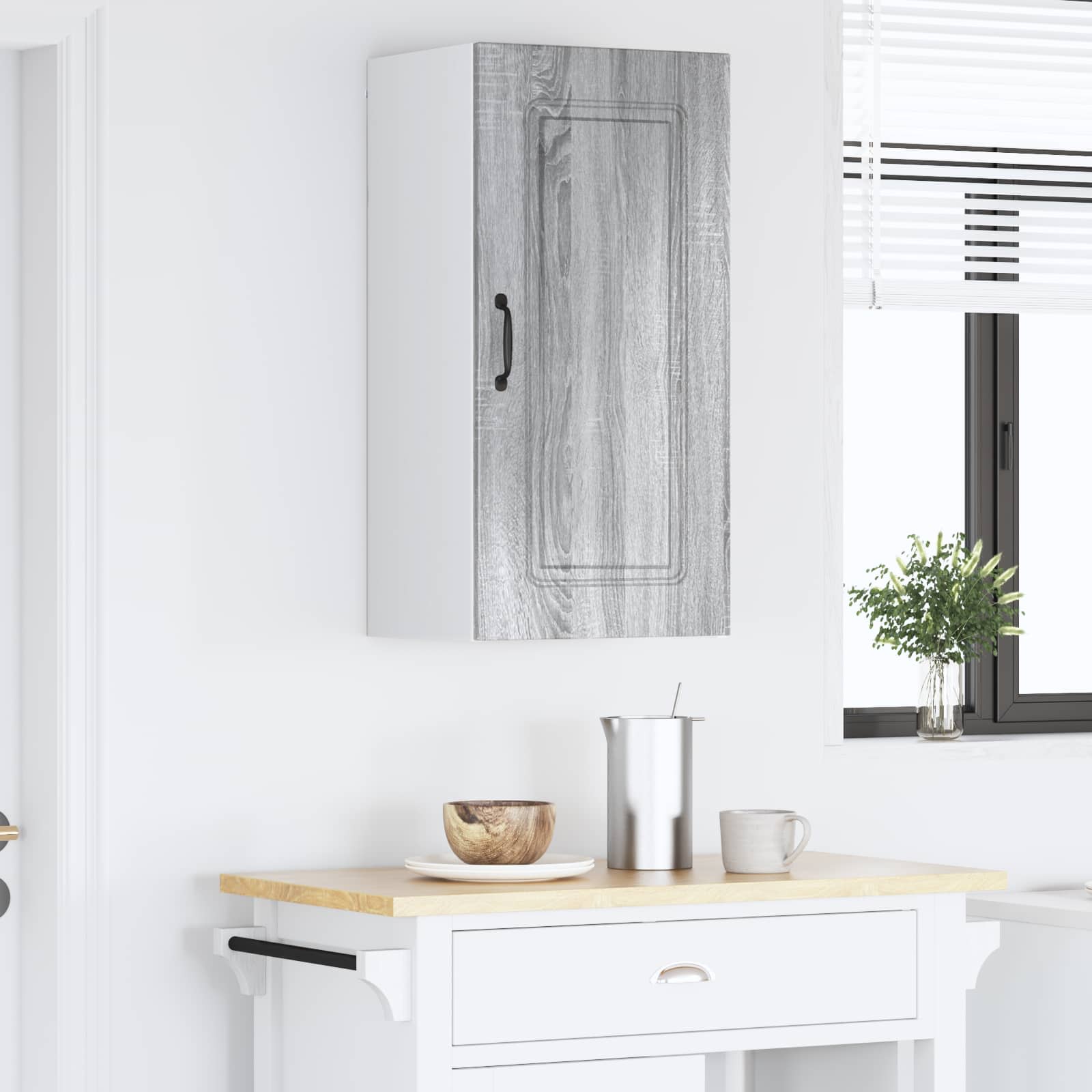 Painel de lava-louça kalmar cinza sonoma 40 x 31 x 80 cm
