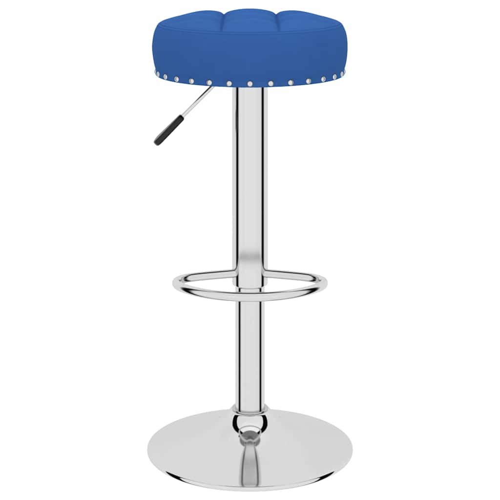 Bancos de bar 2 pcs tecido azul
