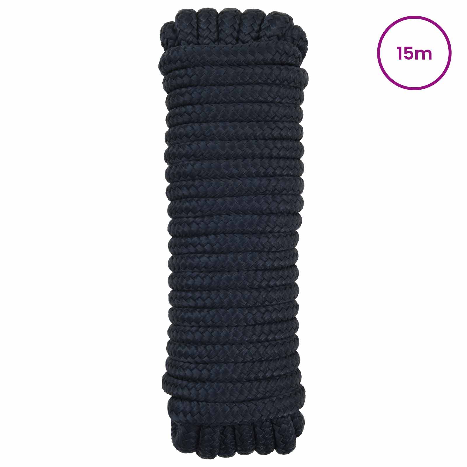 Corda de barco 2 mm 15 m azul royal poliéster